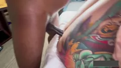 Abspielen BBW Latina Santana Red bekommt Hardcore mit großem schwarzen Schwanz