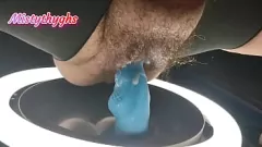 play BBW Misty Thyghs يذهب برية مع الديك الدهن وديلدو
